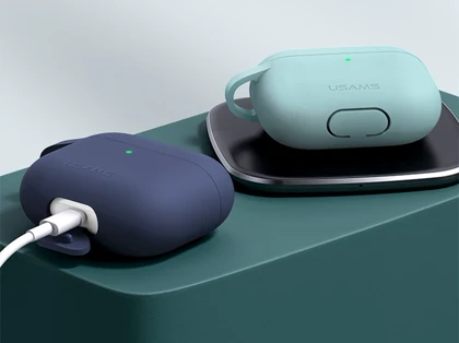 کاور سیلیکونی ایرپاد 3 اپل برند یوسامز USAMS BH741 Protective TPU Case For AirPods 3