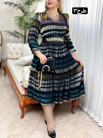 پیراهن پلیسه مزونی 2176