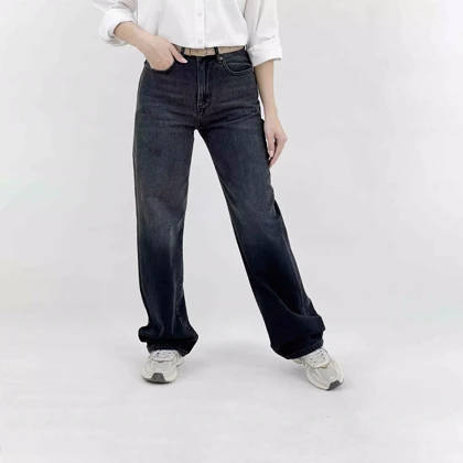 شلوار جین نیم بگ 1008613