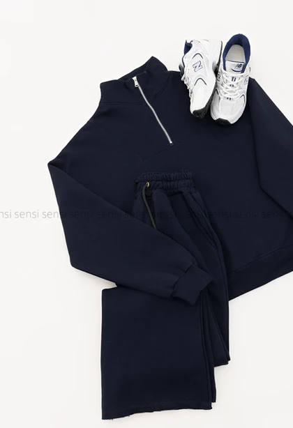 ست دورس شلوار نیم زیپ کد1004796