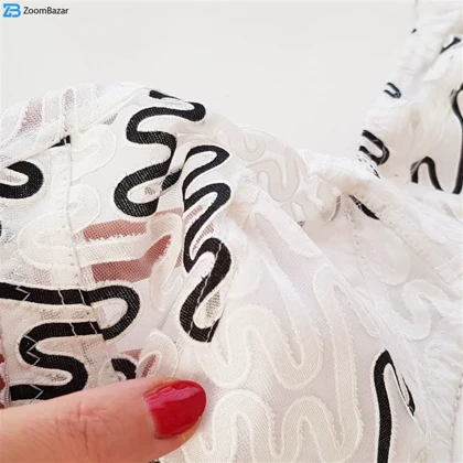 سوتین زنانه پانیذ مدل بدون فنر کد 66508-8 رنگ سفید