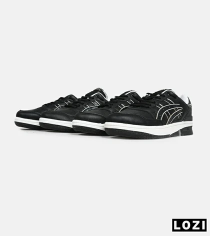 کفش کتانی مردانه مشکی سفید ASICS TIGER RUNNER II