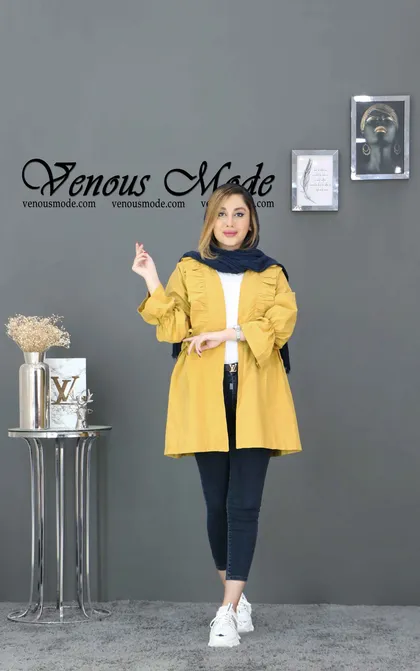 مانتو میکرو یقه چین