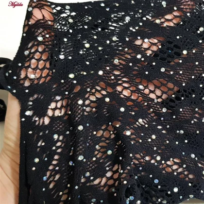 سرهمی فانتزی نگین‌دار زنانه مشکی