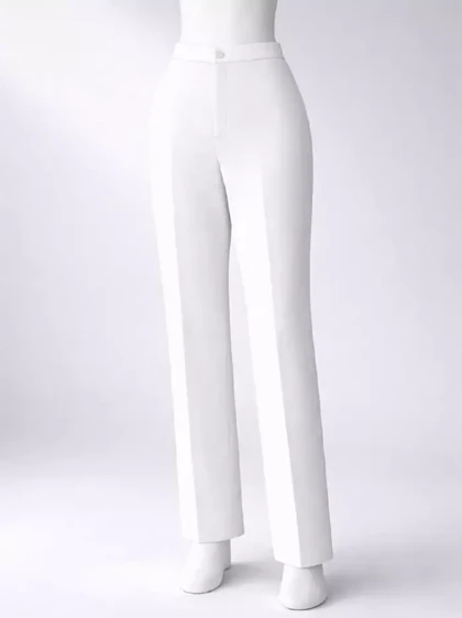 شلوار زنانه مجلسی راسته سفید هلیسا (Helisa) کد 5293