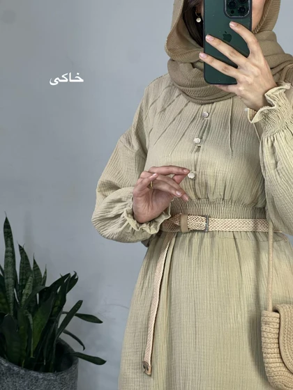 پیراهن مانتویی پریناز