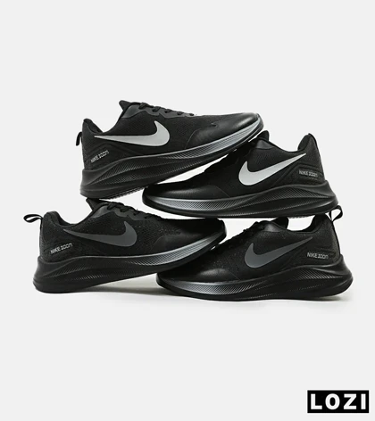 کفش کتانی مردانه و زنانه مشکی Nike air zoom مدل 4304