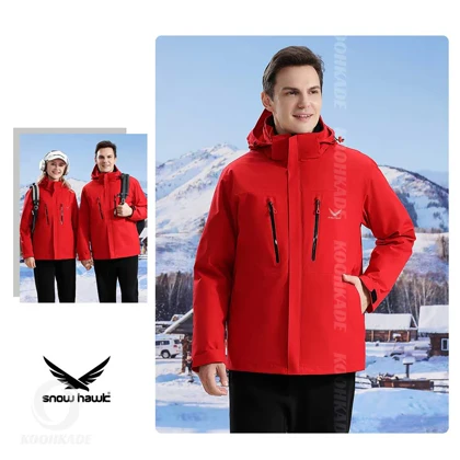 کاپشن دو پوش پر SNOWHAWK 68997-WM