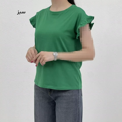 تیشرت زنانه آستین چین