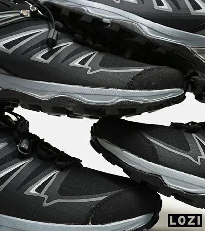 کفش کتانی بزرگ پا مشکی طوسی I-Runner