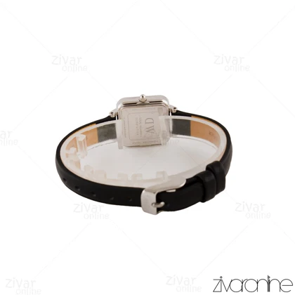 ساعت دنیل ولینگتون زنانه مربعی صفحه مشکی بند چرم 104802