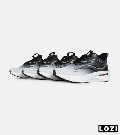 کفش کتانی مشکی خاکستری Saucony Ride Review v.2 مدل 7397