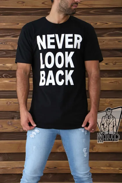 تیشرت آستین کوتاه NEVER LOOK BACK