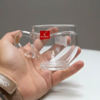 لیوان 6 عددی چای خوری دسته دار گرد