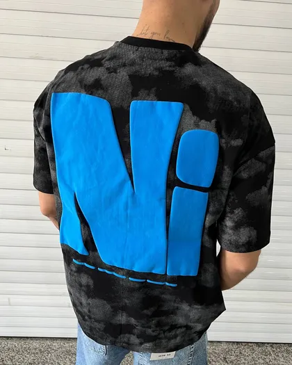 تیشرت T-SHIRT طرح NI رنگ مشکی
