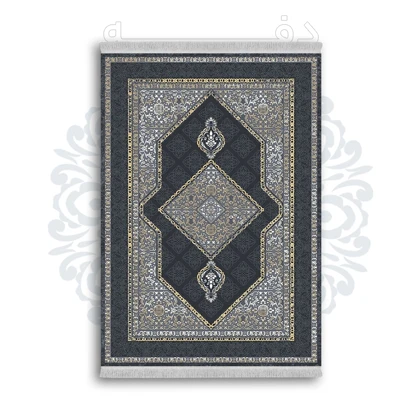 *جدید* فرشینه از جنس پارچه شانل مخمل ترک طرح فانتزی برند دفه کد 936