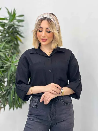 شومیز کراش دو جیب