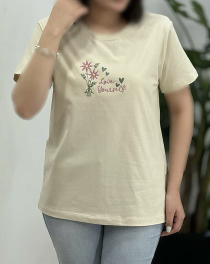 تیشرت زنانه گل بابونه