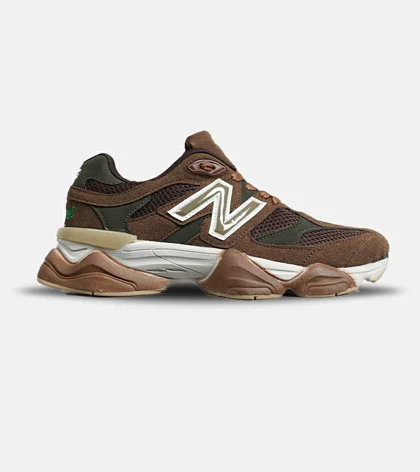 کفش کتانی مردانه و زنانه قهوه ای سبز NEW BALANCE 9060 مدل 7032