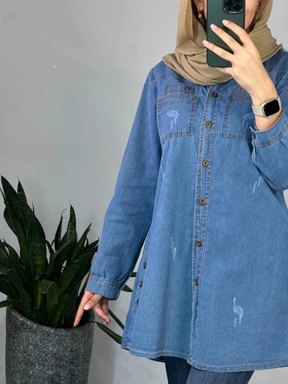 مانتو جین کاغذی ندا