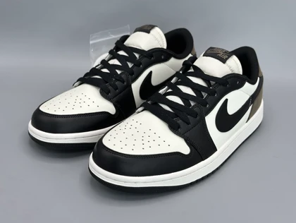 کتانی نایکی جردن1لو دارک موکا/Nike Jodan 1 low dark mocha