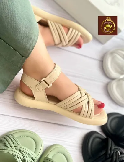 صندل طبی زنانه دور مچی رکابدار گیسو در 4 رنگ