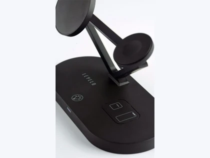 شارژر وایرلس مگنتی مولتی شارژ لوللو Levelo Premio 5 In 1 Wireless Charging Pad LVL51WCPBK