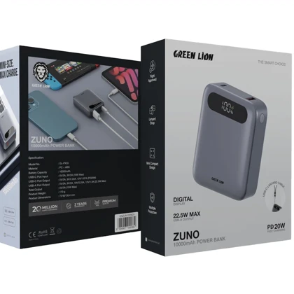 پاور بانک 10000 گرین لاین Green Lion مدل GL-PX55 توان 22.5 وات