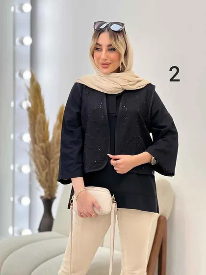 شومیز جلو بسته دو تکه