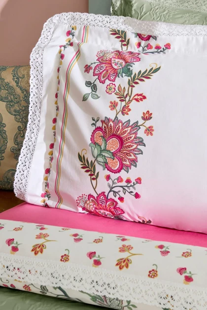 سرویس روتختی دو نفره Karaca مدل Home Everbloom پنبه - چندرنگ