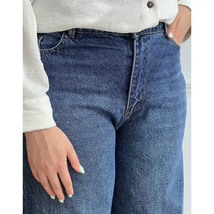 شلوار جین نیم بگ 91443