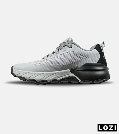 کفش کتانی طبی ورزشی طوسی مشکی SKECHERS max protect مدل 7571