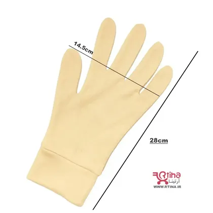 دستکش نخی ضد حساسیت طرح ساده مچ دار مردانه