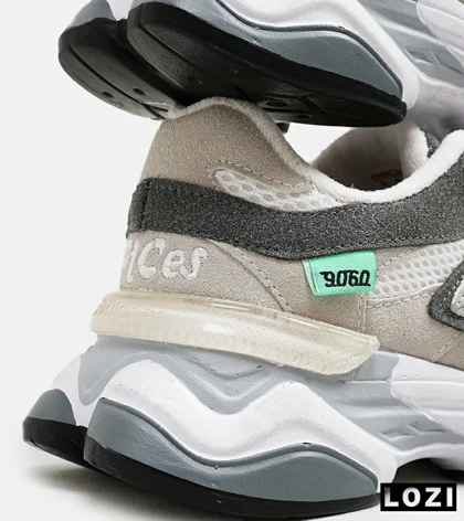 کفش کتانی مردانه و زنانه سفید طوسی NEW BALANCE 9060