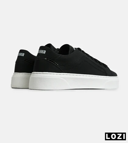 کفش کتانی مردانه مشکی BERSHKA مدل 7736