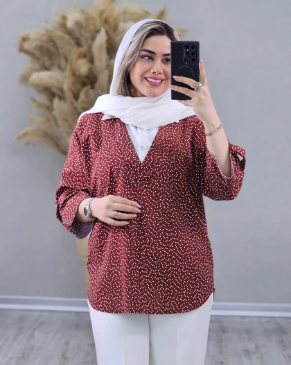 شومیز گل‌گلی