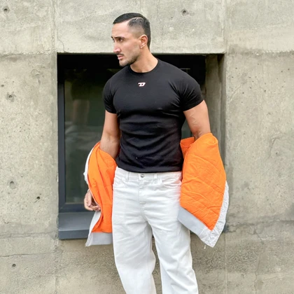 تیشرت فیت شرت نخ پنبه کبریتی طرح دیزل (Diesel) یونیسکس