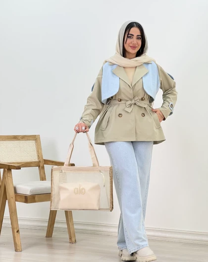 بارانی ترکیبی مهسان(3)کد:4363