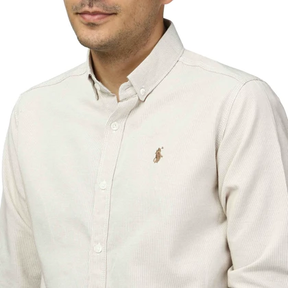 پیراهن آستین بلند راه راه مردانه برند مد مدل 14102018