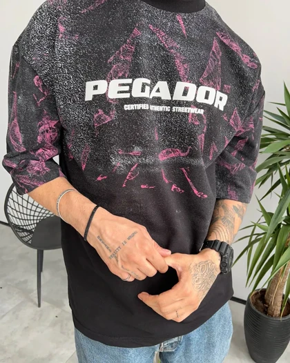 تیشرت کاستوم PEGADOR رنگ مشکی