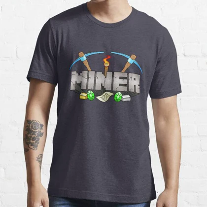 تیشرت طرح Minecraft Miner ماینکرافت