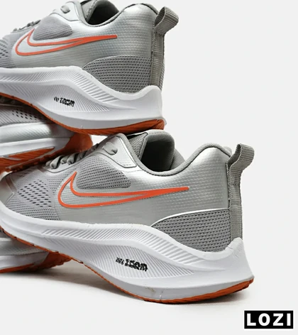 کفش کتانی مردانه طوسی نارنجی نایک NIKE PEGASUS V10