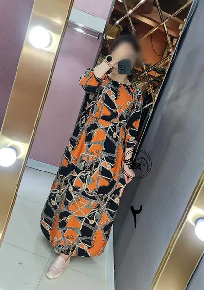 پیراهن نخی 3 ربع 1