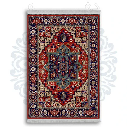 فرشینه از جنس پارچه هازان مخمل ترک طرح گلیم برند دفه کد DDGG 114