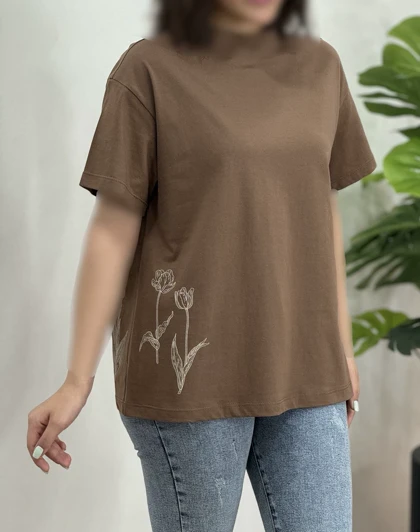 تیشرت زنانه گل لاله