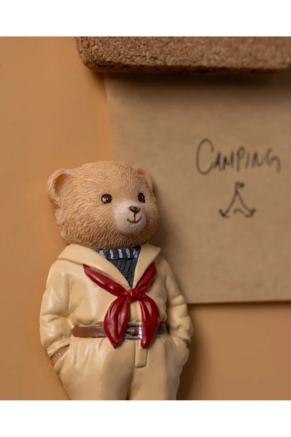 مگنت Madame Coco مدل Cookie Bear رزین - سفید