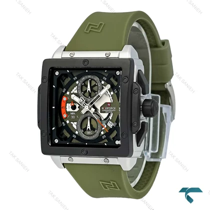 ساعت مردانه ناوی فورس NF8064 سه موتوره سبز NaviForce-7656-G