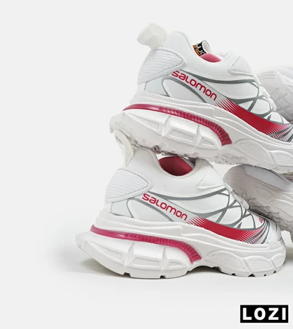 کفش بچه گانه سفید قرمز سالامون Salomon XT street