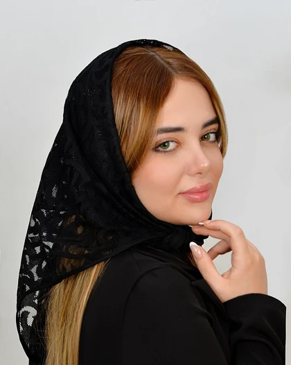 مینی اسکارف توری طرحدار کد 80101
