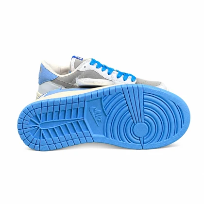 کفش کتانی مردانه و زنانه مدل نایکی ترویس آبی طوسی Nike travis